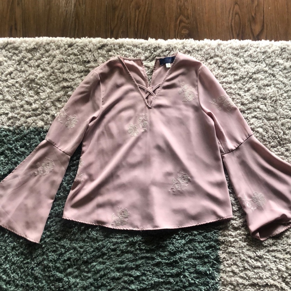 Pink Wide Sleeve Top